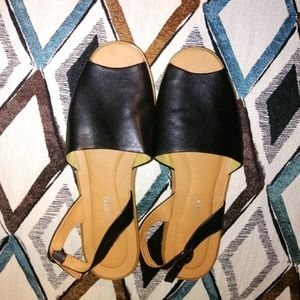 Franco sarto peep toe shoes